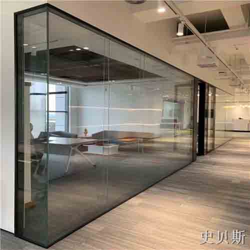 青海双层12mm全景玻璃隔断墙结构图
